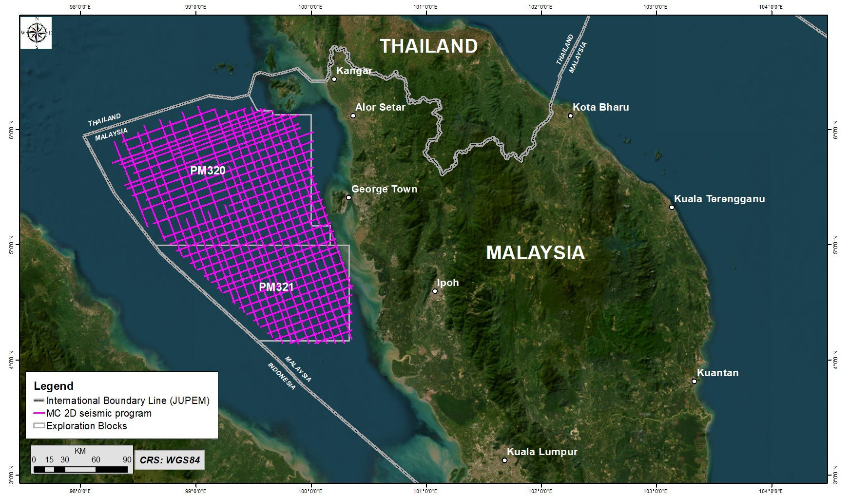 Petronas investigating hydrocarbon potential multi-client seismic survey