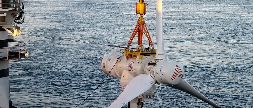 Illustration/The AR1500 tidal turbine for MeyGen project (Courtesy of SIMEC Atlantis)