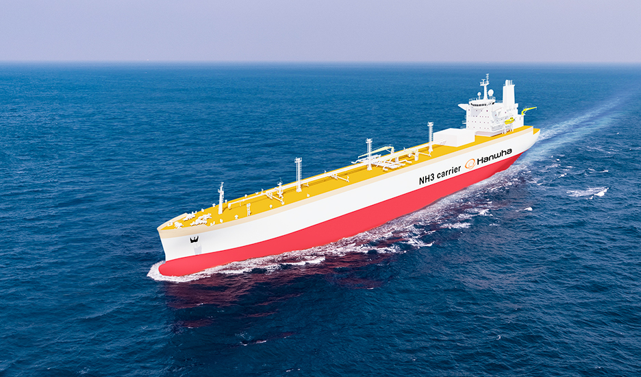 Hanwha Ocean NH3 carrier ammonia