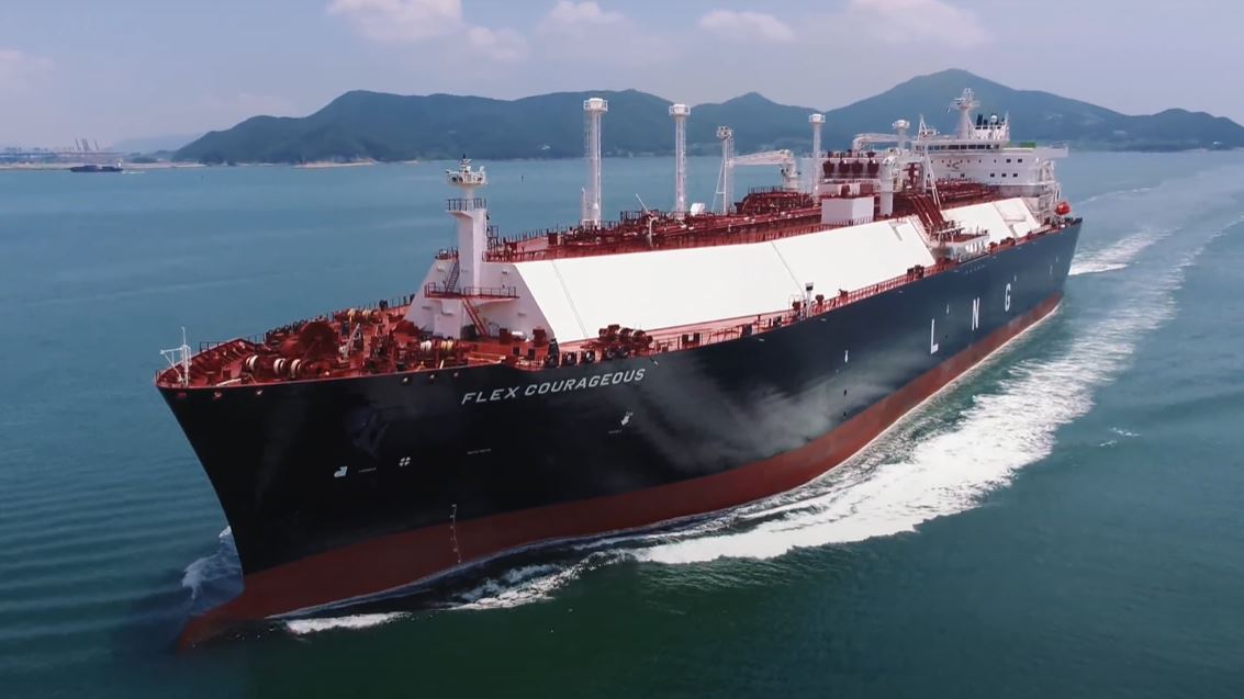 Flex Courageous vessel at sea