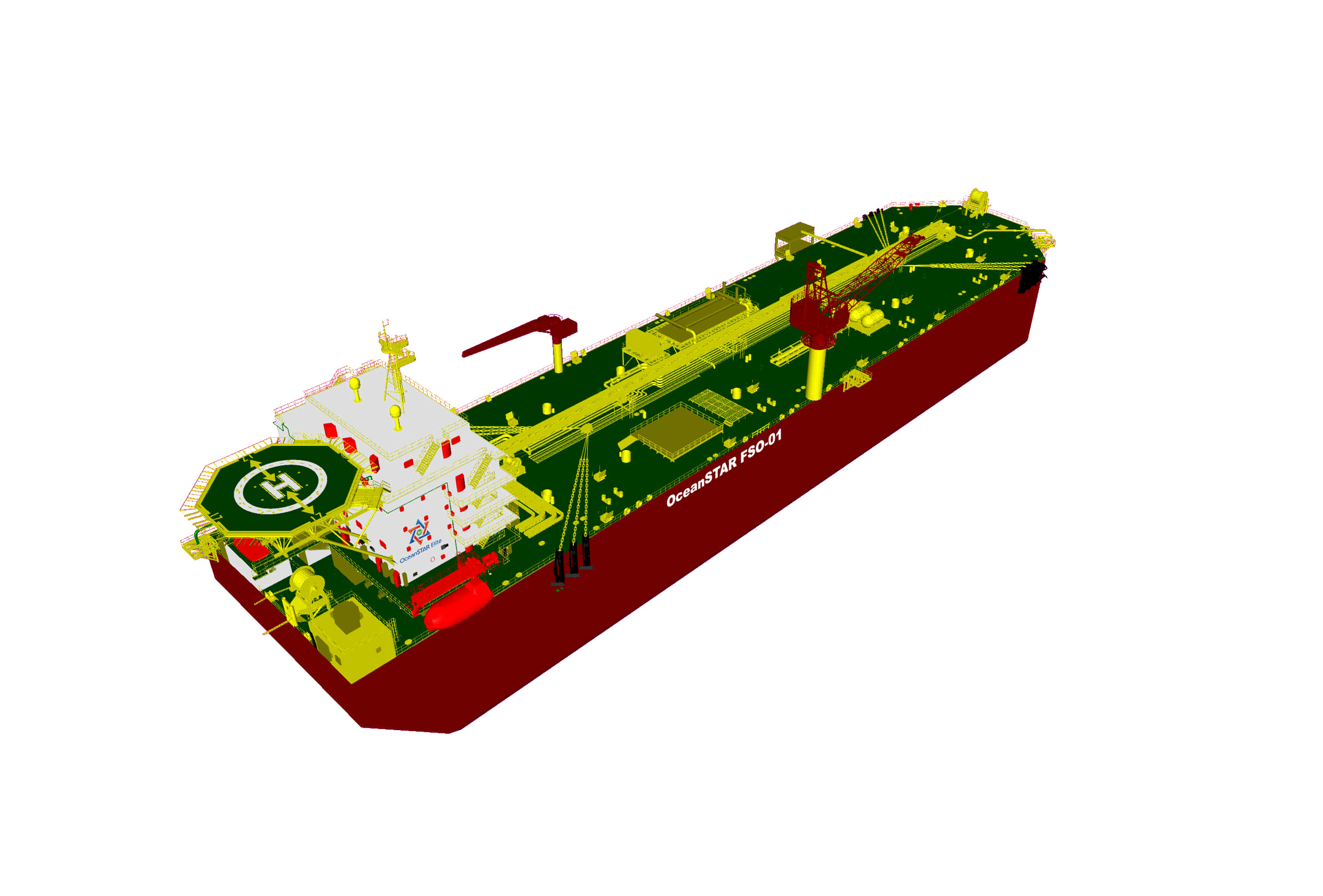 Drawing of the OceanSTAR FSO-01 design; Courtesy OceanStar