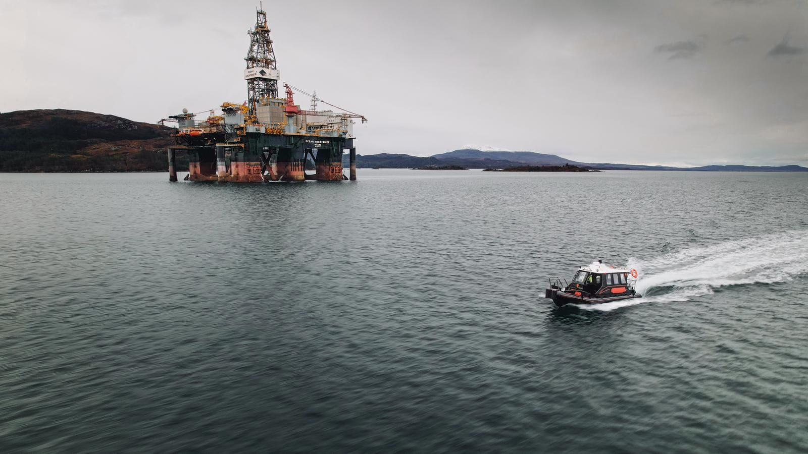 Ocean GreatWhite semi-submersible rig; Source: Kishorn Port
