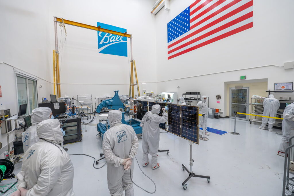 MethaneSAT Construction; Credit: BAE Systems