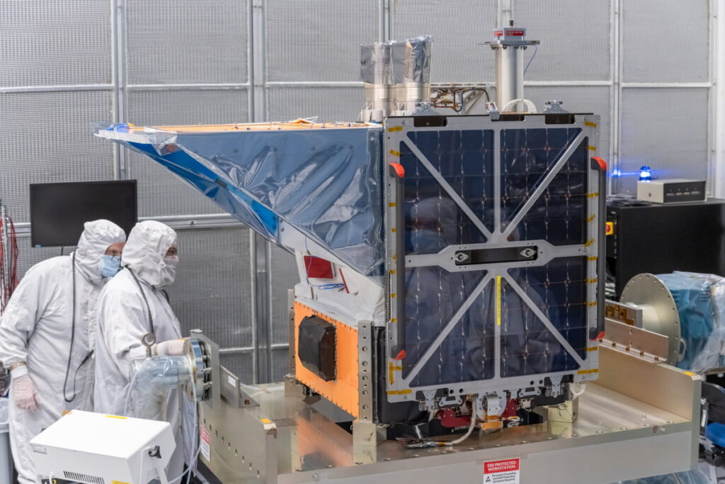 MethaneSAT Installation; Credit: BAE Systems