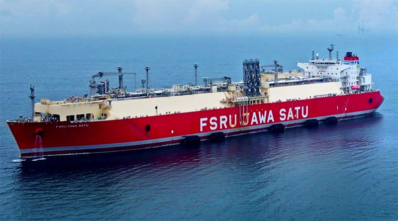 FSRU Jawa Satu arriving in Indonesia; Source: MOL