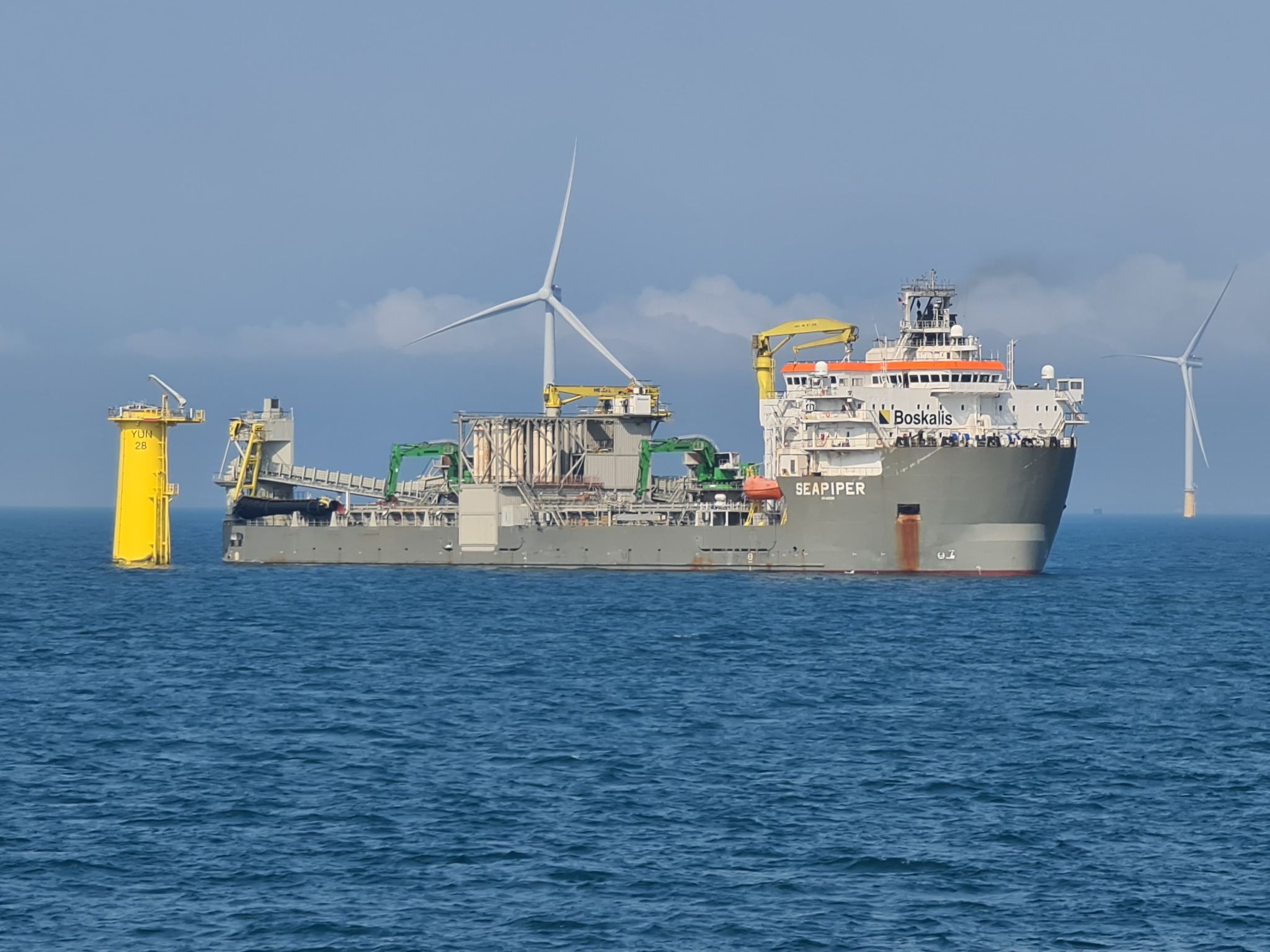 Boskalis expands range of 2023-commissioned vessel with new fallpipe (Gallery)