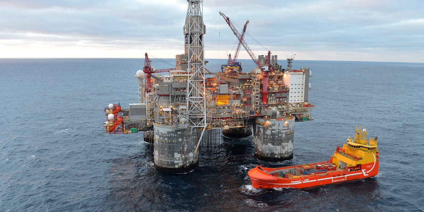 Heidrun field on Haltenbanken in the Norwegian Sea; Source: Harald Pettersen/Equinor