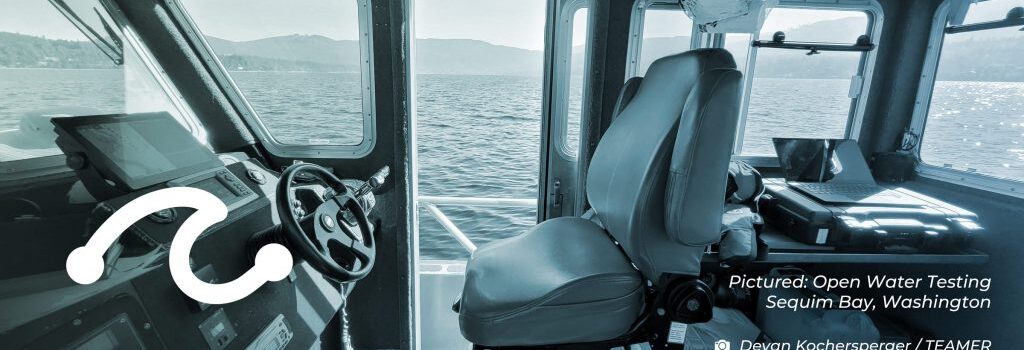 Ship cabin image on the sea representing twelfth Request For Technical Support (RFTS), the U.S. Testing Expertise and Access to Marine Energy Research (TEAMER) program.