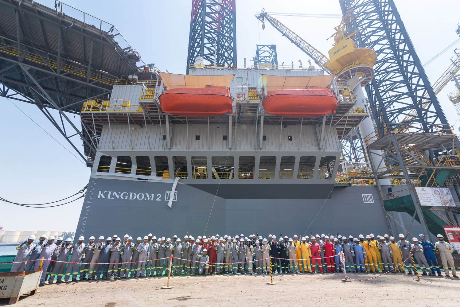 Kingdom 2 jack-up rig; Source: Lamprell