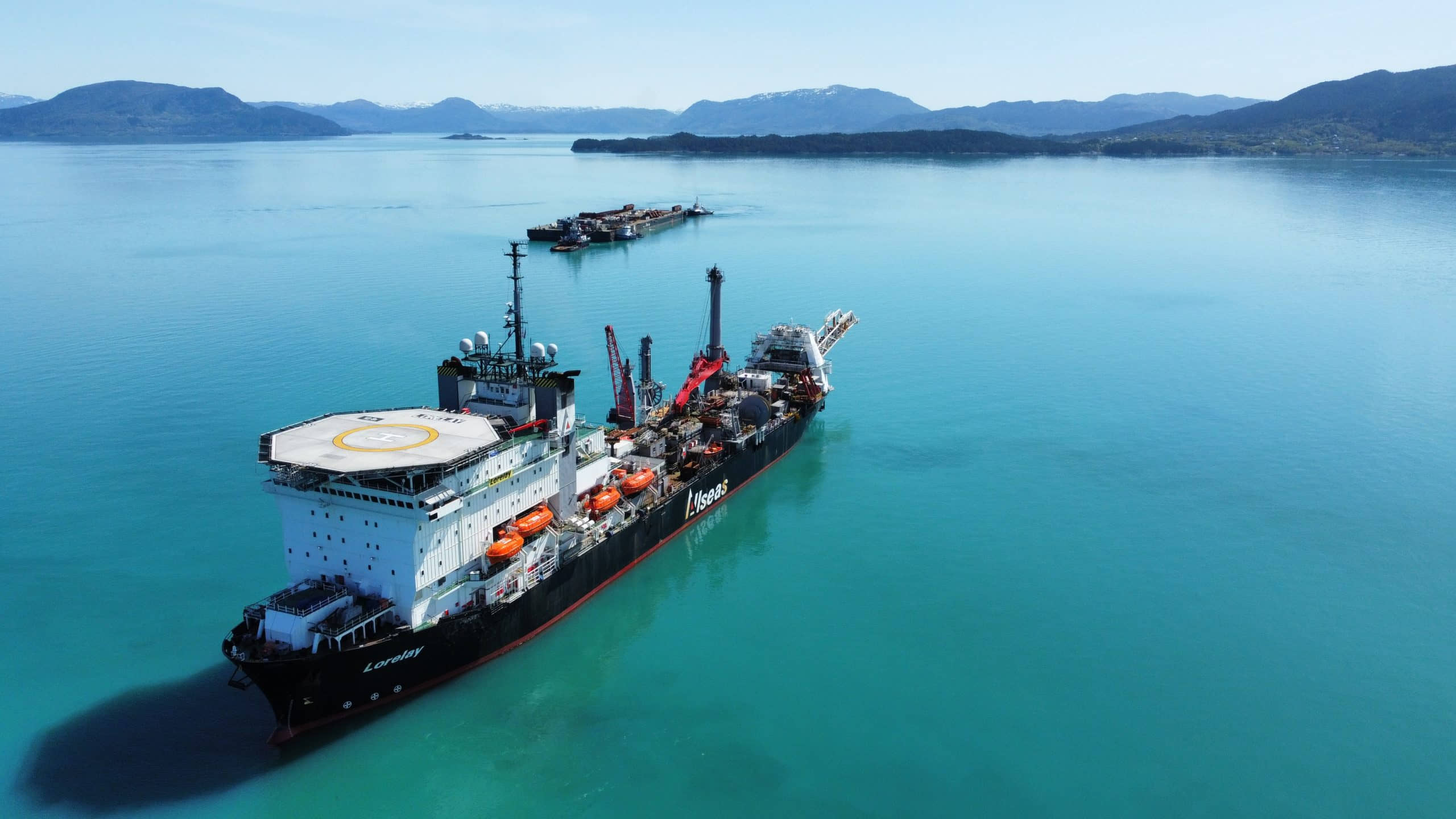 Lorelay pipelay vessel; Source: Allseas