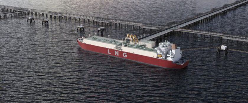 Artist’s rendering of the LNG terminal