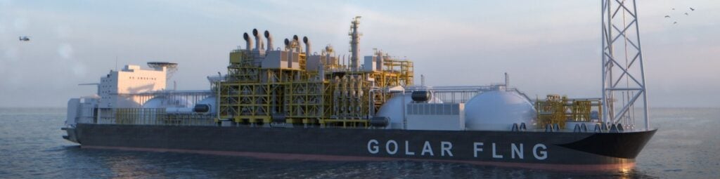 FLNG MKII design with 3.5 mtpa; Source: Golar LNG