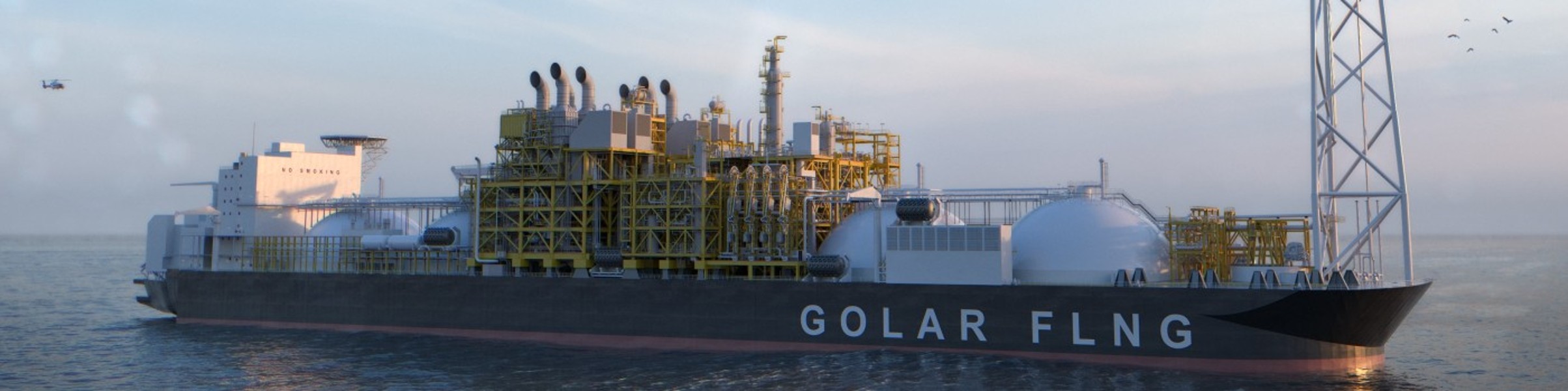 FLNG MKII design with 3.5 mtpa; Source: Golar LNG