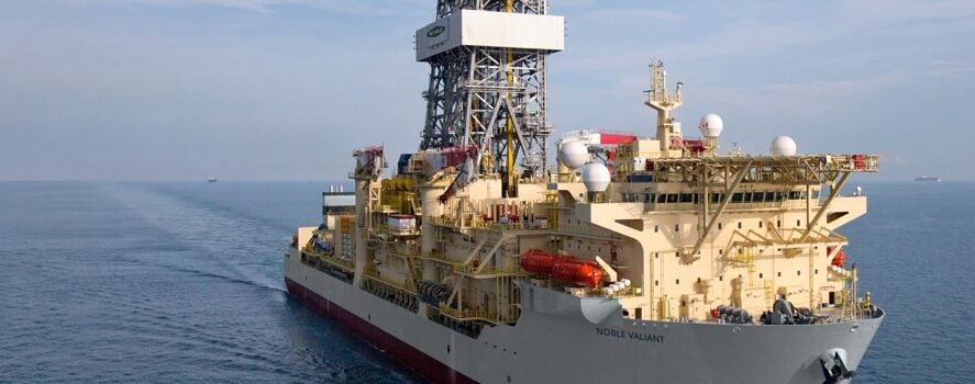 The appraisal drilling at Block 58 was done with the Maersk Valiant (now called Noble Valiant) drillship; Source: Noble Corporation