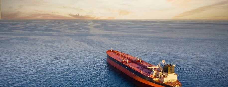 A large vessel at sea