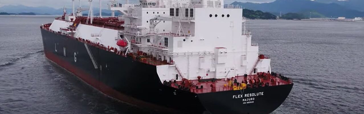 A large vessel at sea