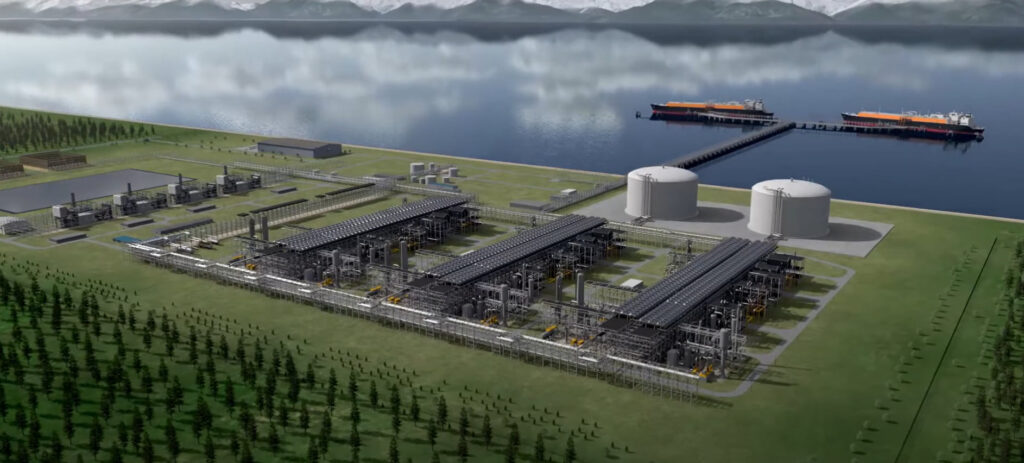 Rendering of Alaska LNG plant