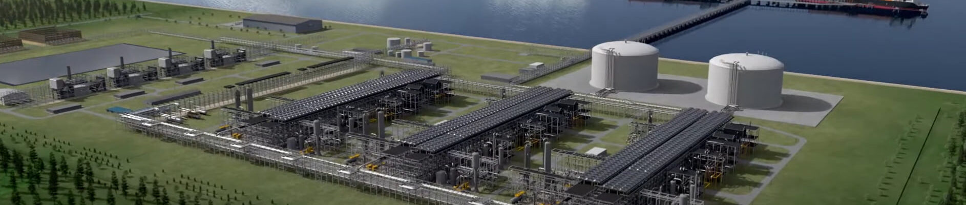 Rendering of Alaska LNG plant