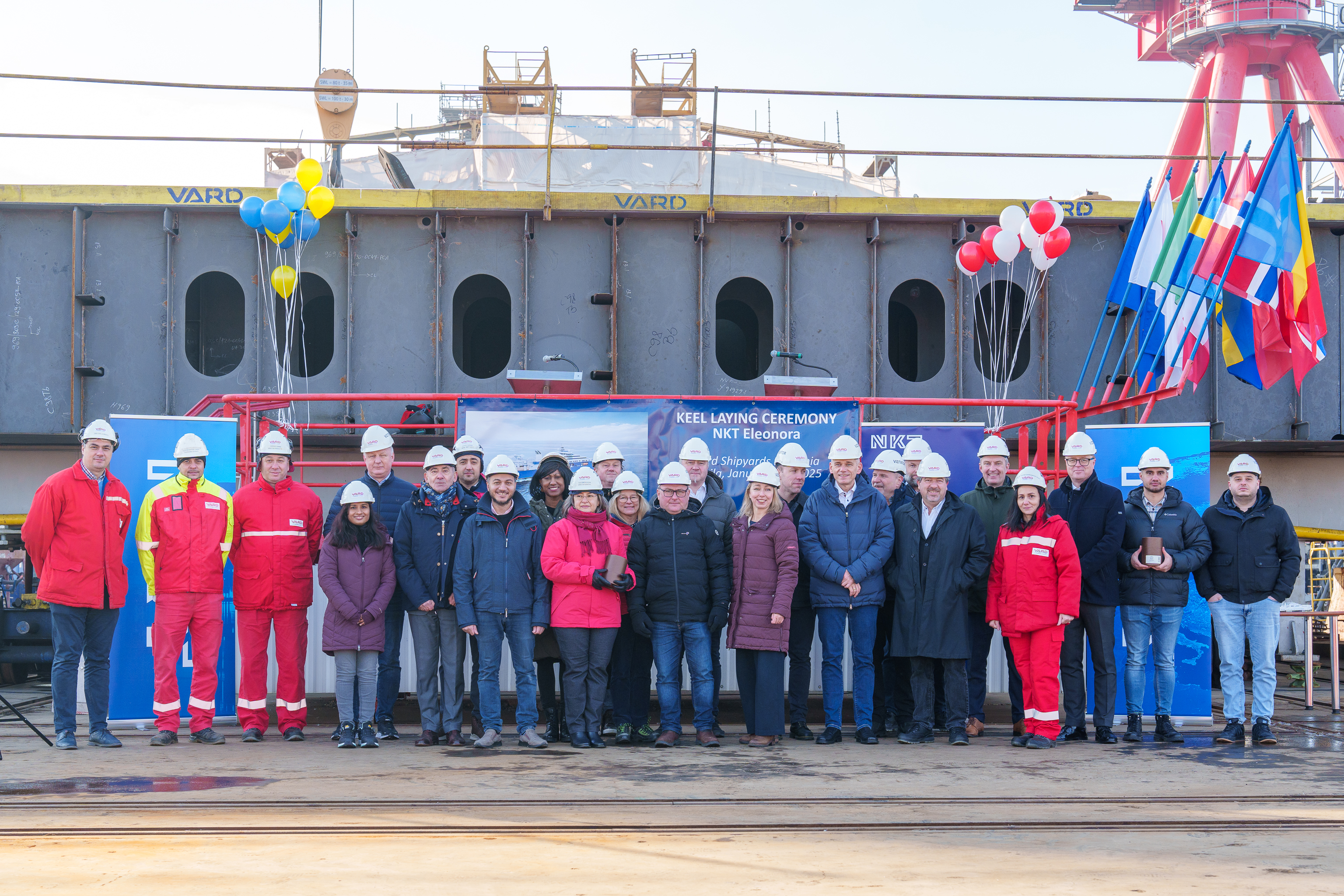 Keel laying marks official construction start of NKT's second cable layer