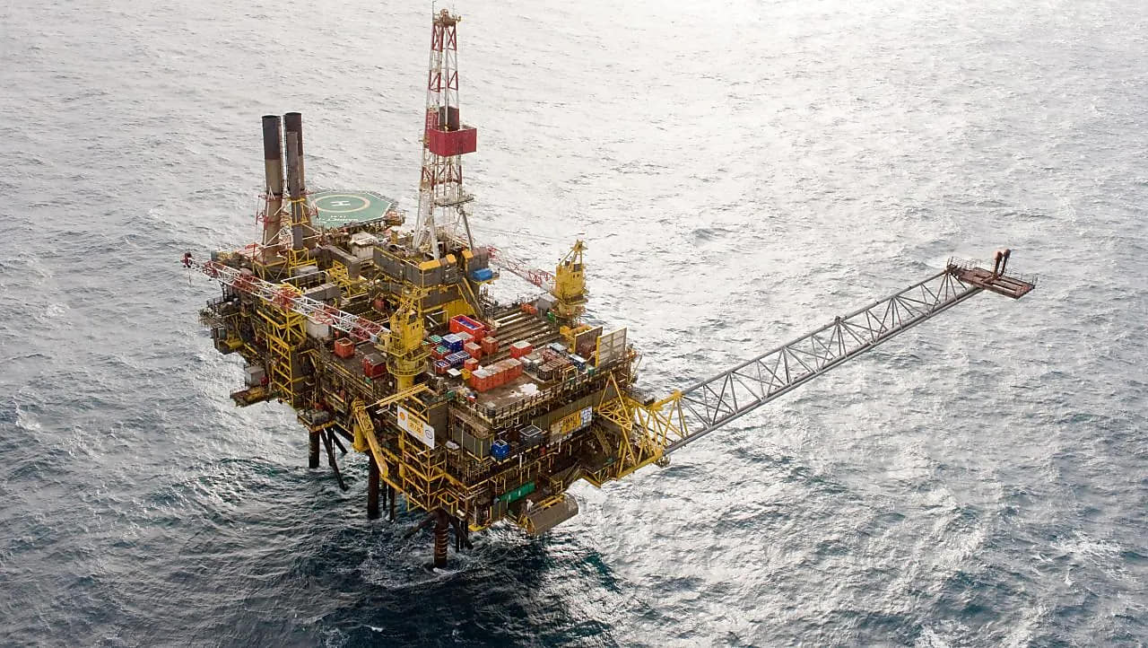 Gannet platform in North Sea; Source: Shell