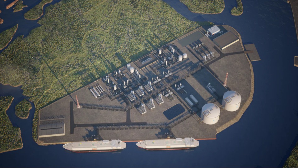 Rendering of a future LNG terminal