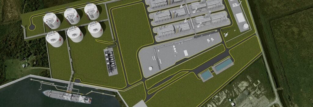 Rendering of Commonwealth LNG plant