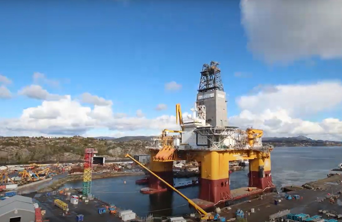 WATCH: Odfjell rig all spruced up for 5-year North Sea gig with