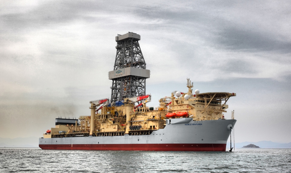 A drillship