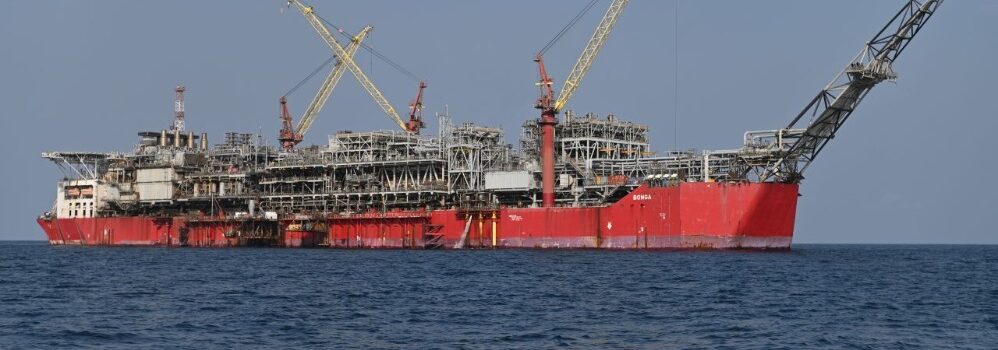 Floating storage production and offloading unit Bonga at sea