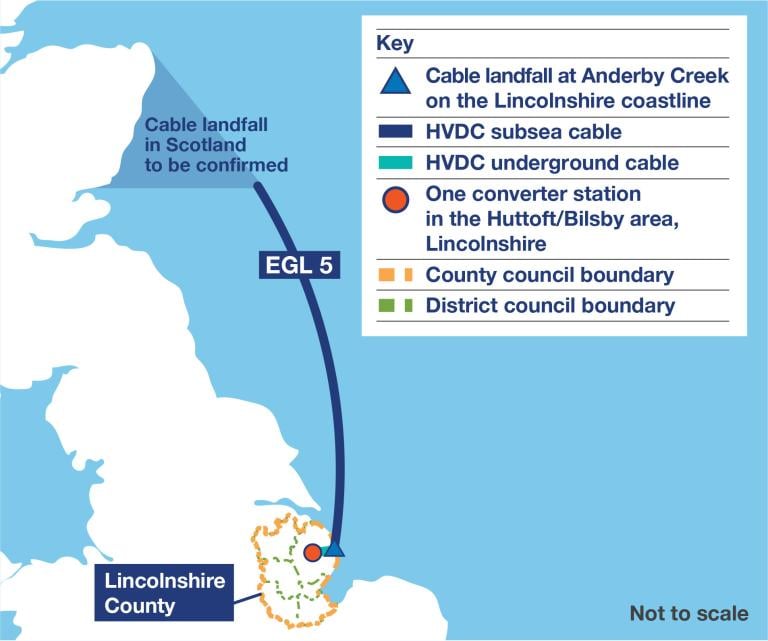 Map showing EGL5; Source: National Grid