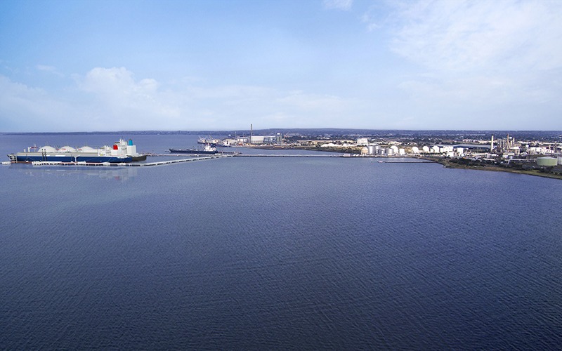 Artist's depiction of the Geelong Gas Station