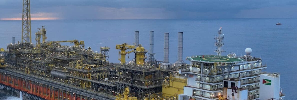 Production capacity of 1.3 million barrels of oil per day expected by the end of 2027 offshore Guyana; Source: ExxonMobil