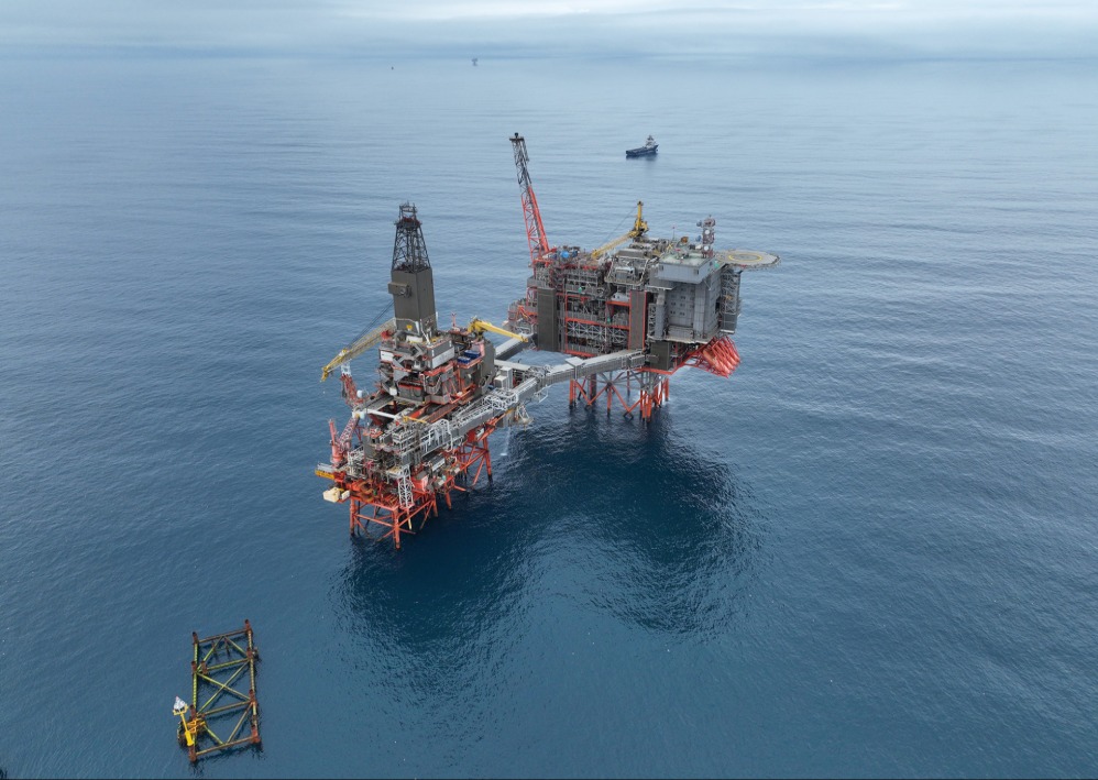 An offshore platform at Valhall field