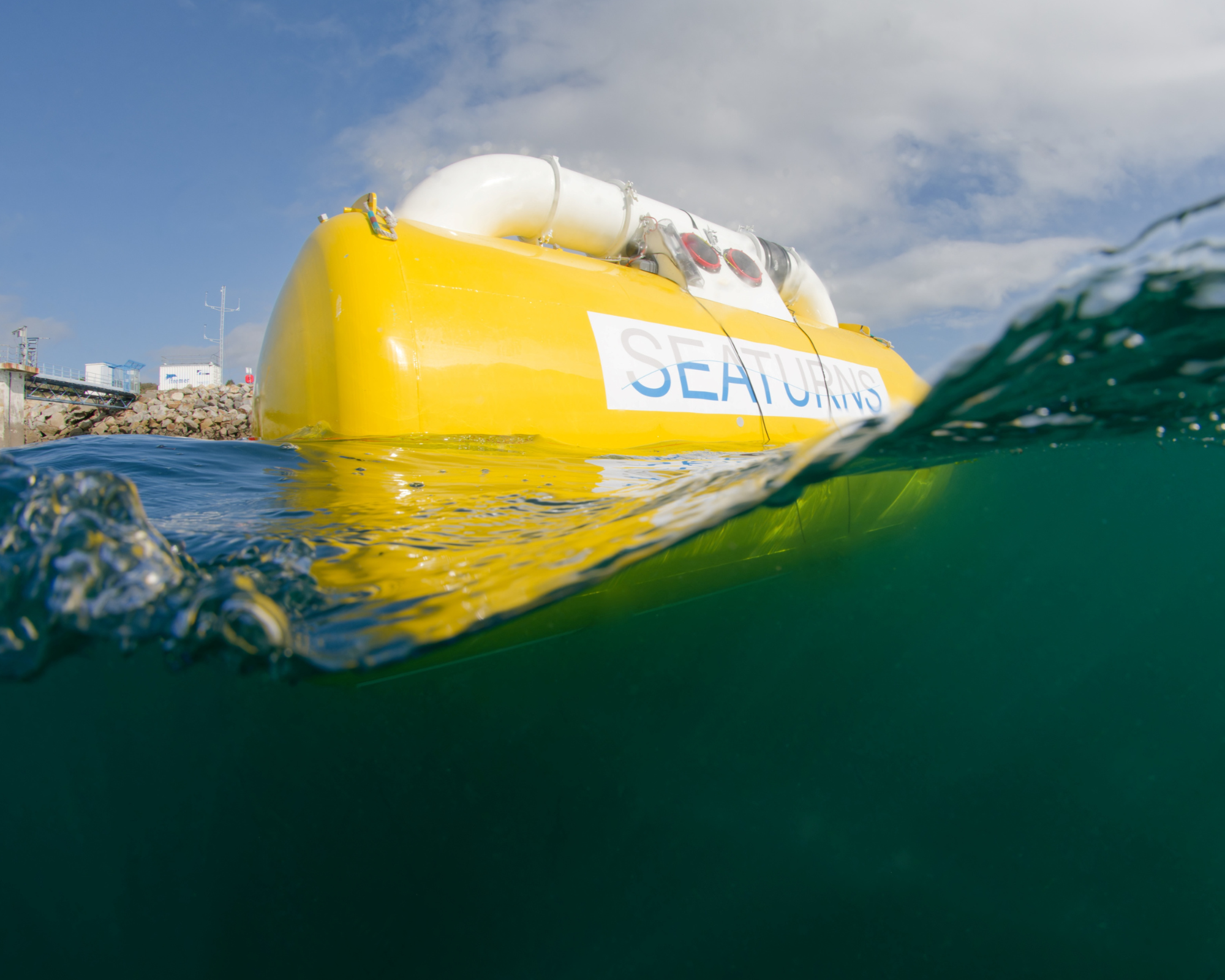 Seaturns' wave energy device. Source: Seaturns