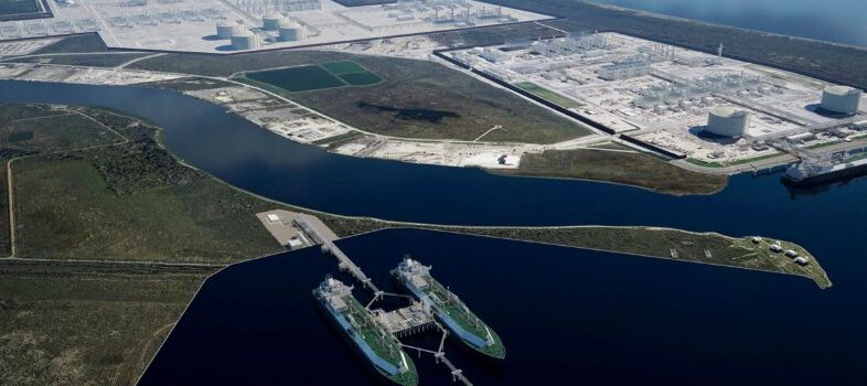 Rendering of the CP2 LNG facility; Source: Venture Global via LinkedIn