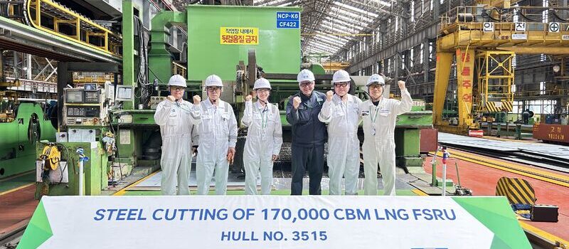 FSRU steel-cutting ceremony; Source: Gaz-System