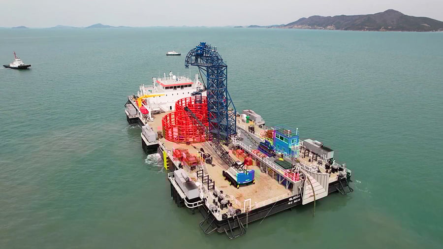 LS Marine Solution Shinan Ui cable work