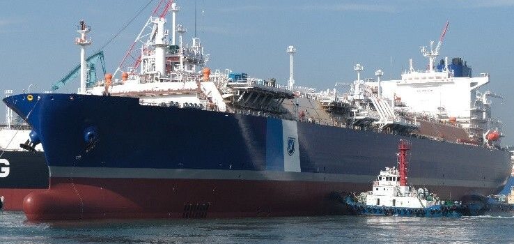 Launching of FSRU Hull 3407 took place at the HD Hyundai Heavy Industries shipyard in South Korea; Source: Excelerate Energy