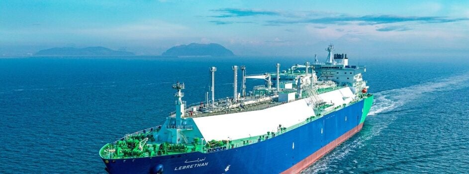LNG tanker Lebrethah at sea