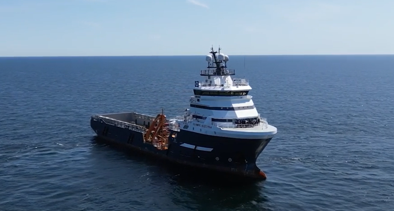 Vessel Olympic Electra at Baltica 2 offshore wind farm site