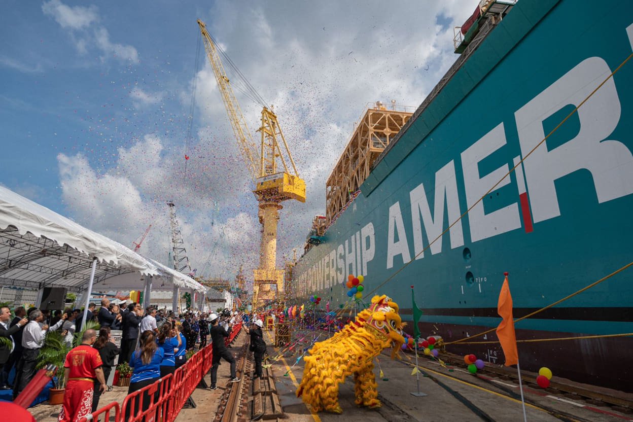 Naming ceremony Karpowership FSRU Karadeniz LNGT Powership Americas; Source: Seatrium