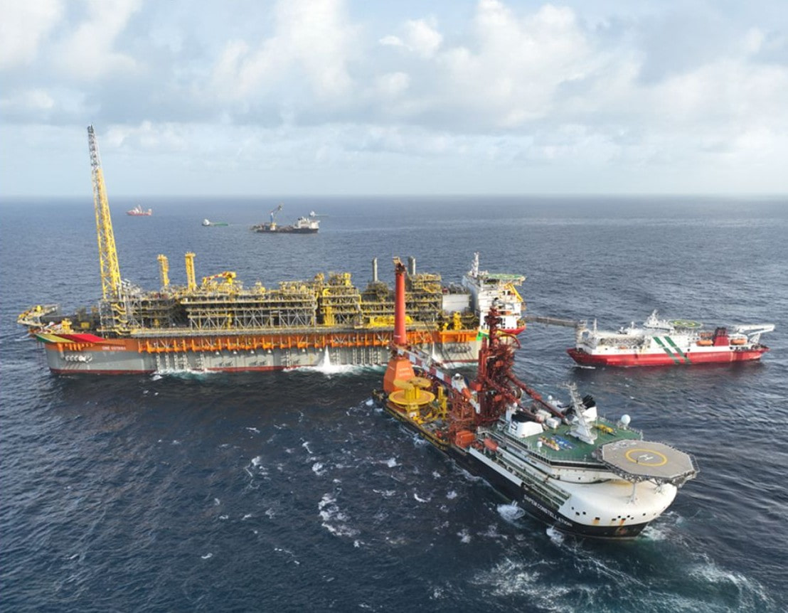 SBM Offshore's FPSO One Guyana at ExxonMobil-operated Yellowtail; Source: Saipem