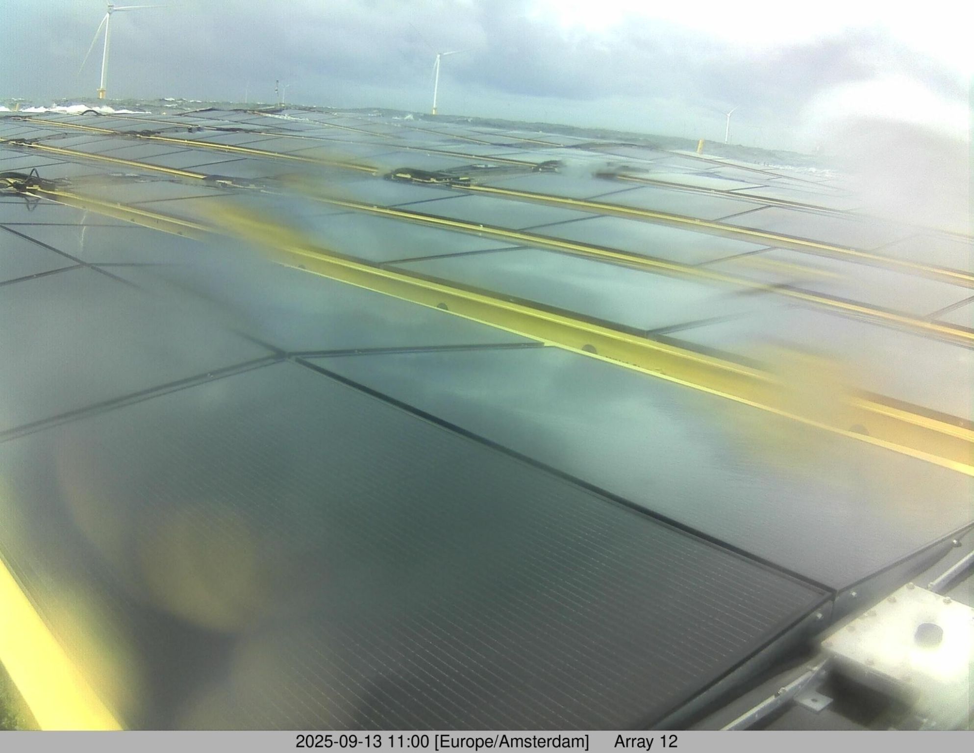 Floating solar at Hollandse Kust Noord endures first North Sea storm