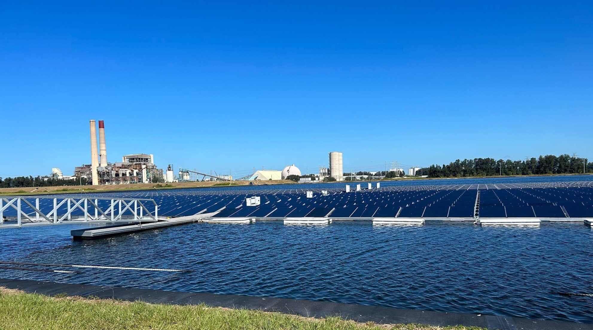 AccuSolar's floating solar system