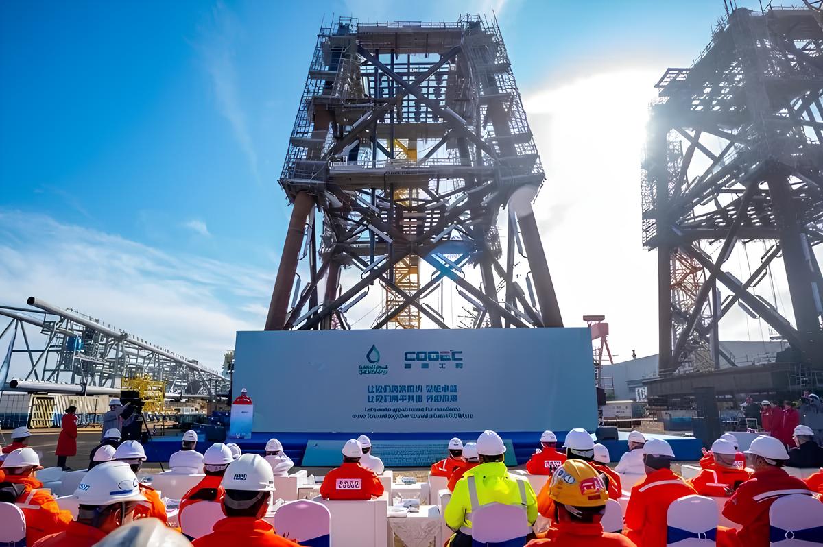 COOEC claims its mega order in Qatar breaks the record for the contract value of offshore engineering projects being handled by Chinese companies in the Middle East; Source: COOEC