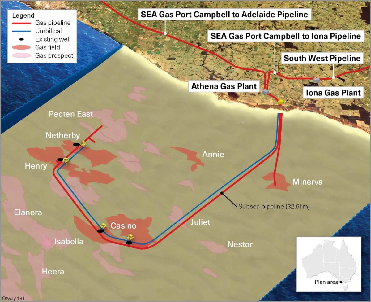 Otway Basin assets; Source: Amplitude Energy