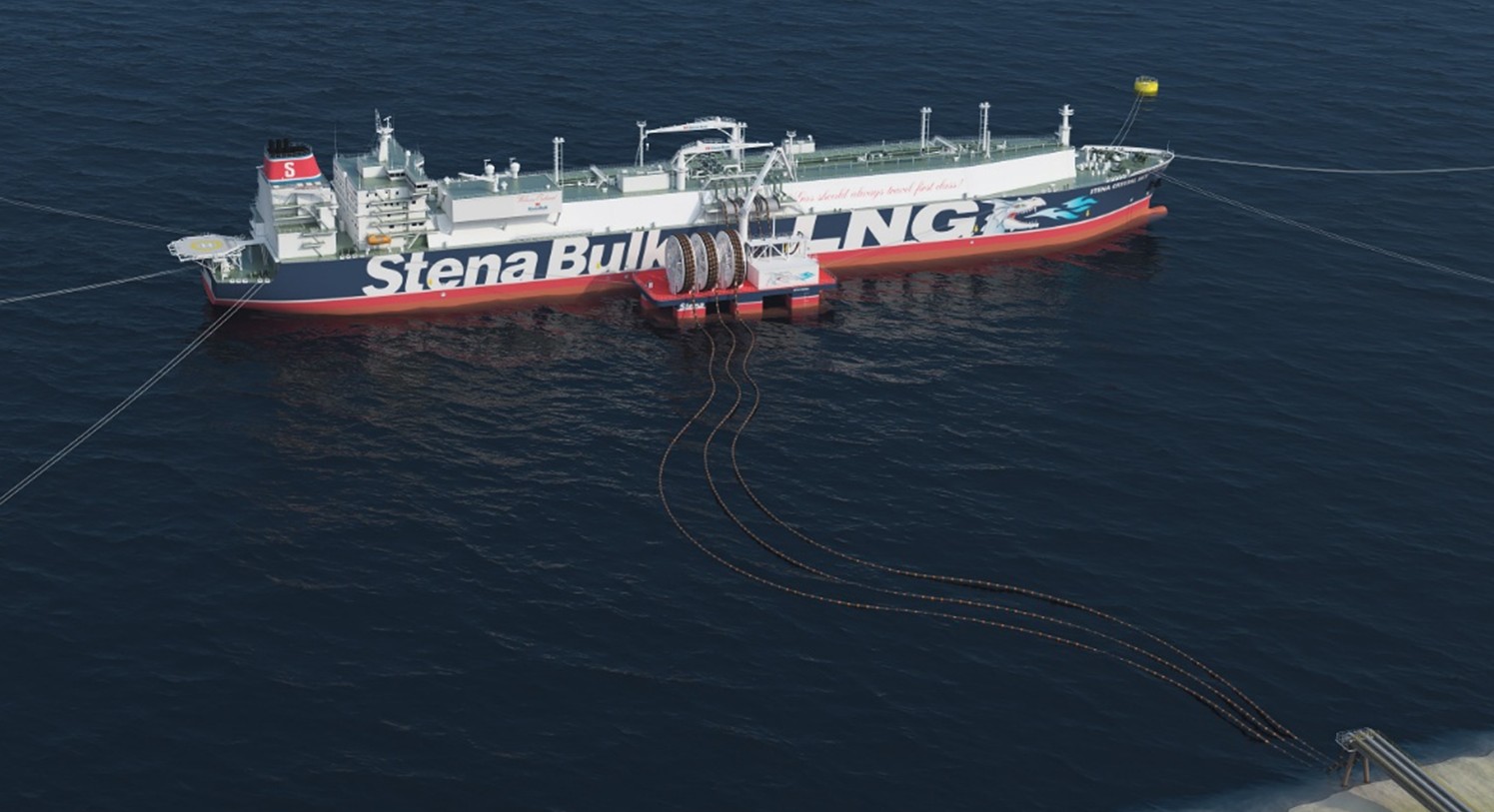 Stena's jettyless floating terminal (JFT); Courtesy of Stena