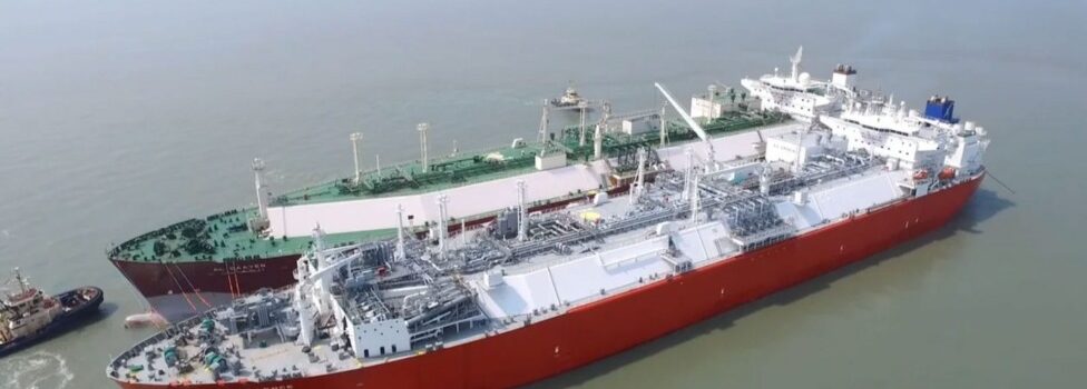 Two vessels side by side