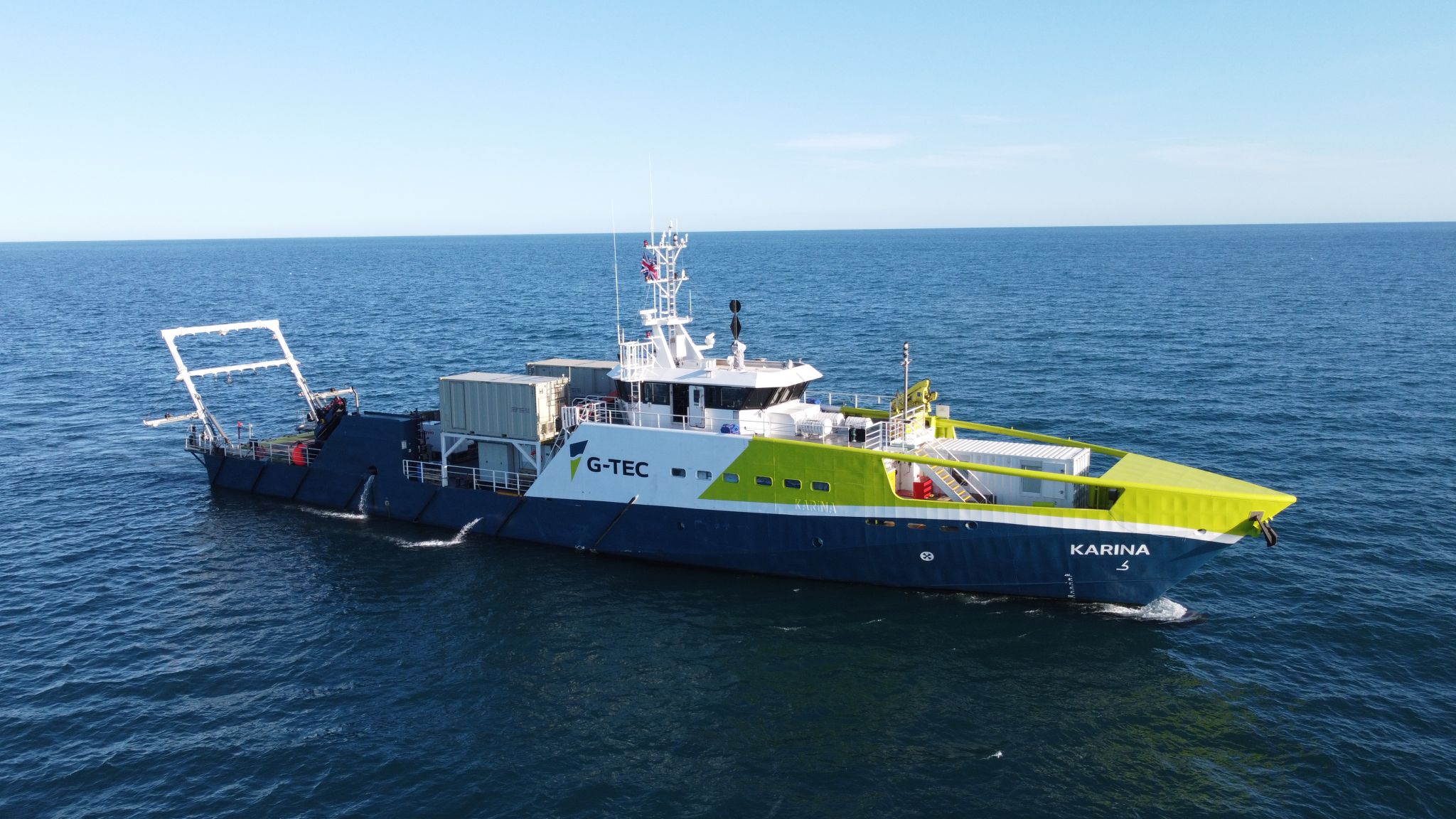 G-Tec's survey vessel Karina at sea