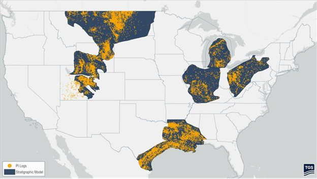 Map showing U.S. basins; Source: TGS